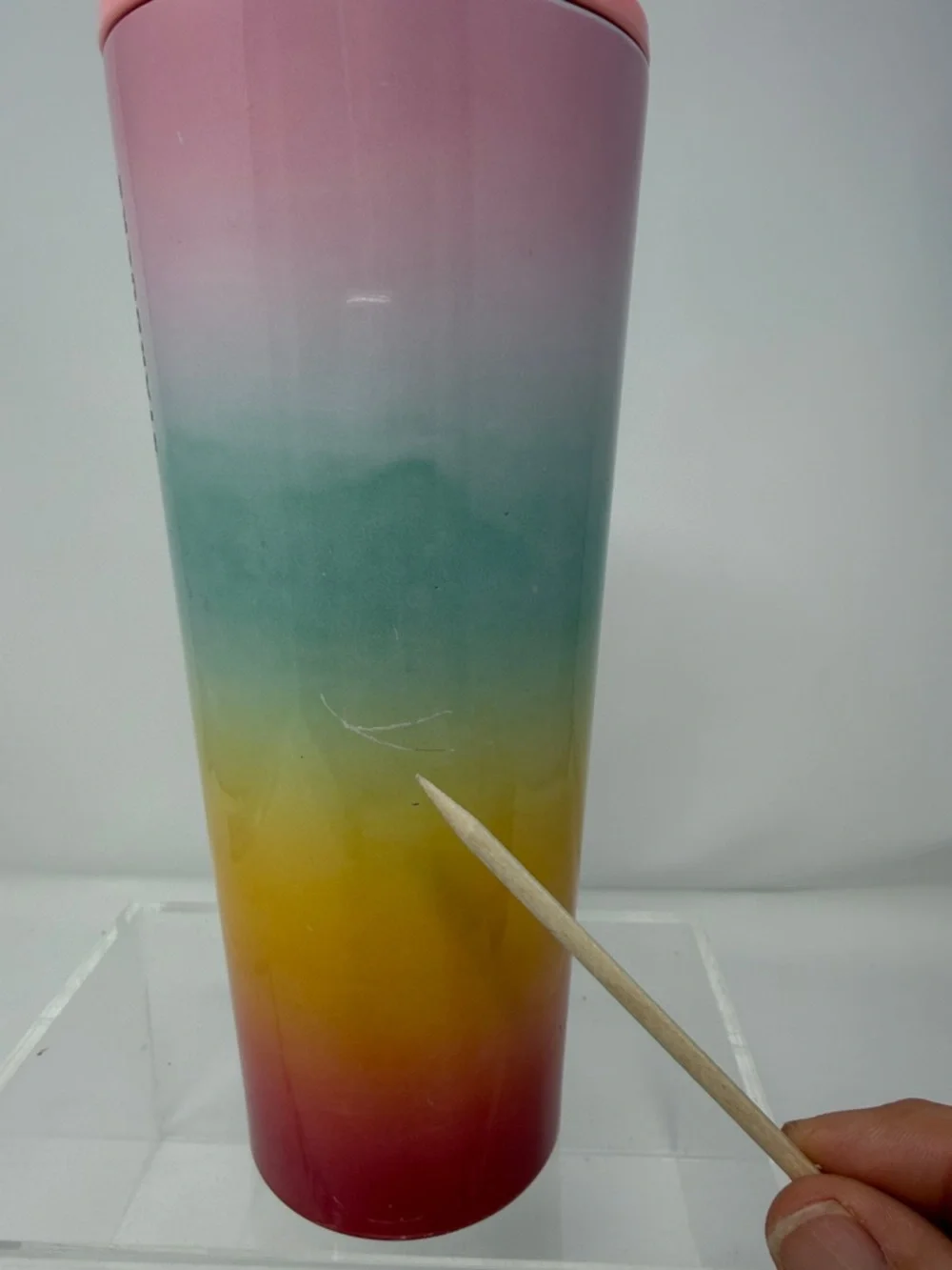 Starbucks Rainbow Ombré summer 2019 24oz Stainless Tumbler